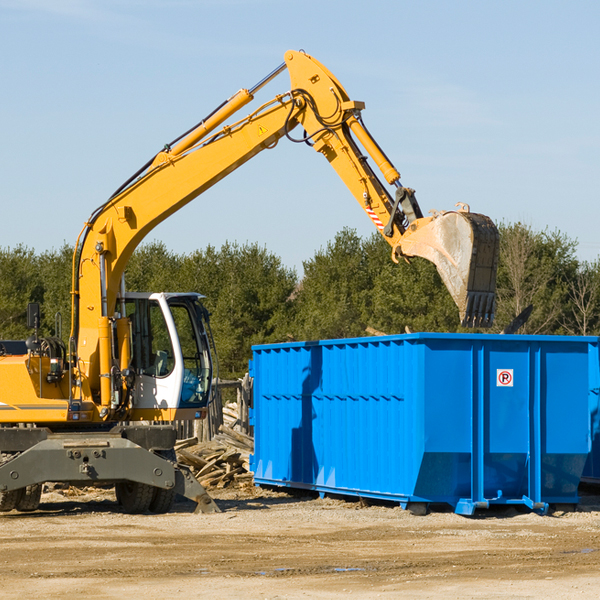 are there any restrictions on where a residential dumpster can be placed in Mullett Lake